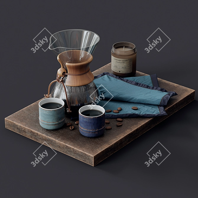 Chemex Glass Coffee Maker 3D model image 1