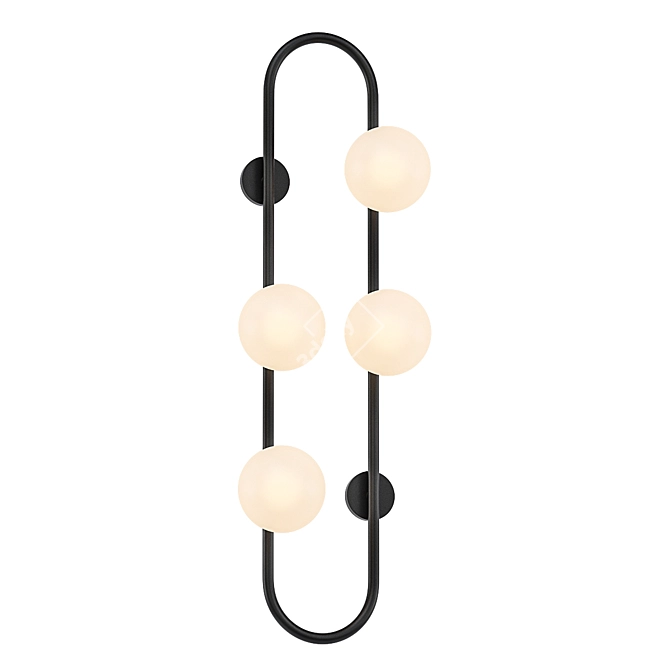 Ring Frame Wall Sconce 3D model image 1