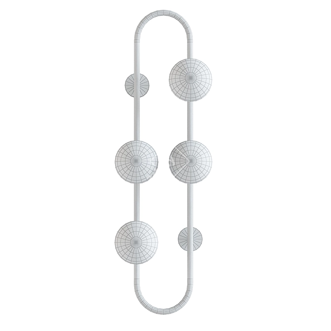 Ring Frame Wall Sconce 3D model image 2
