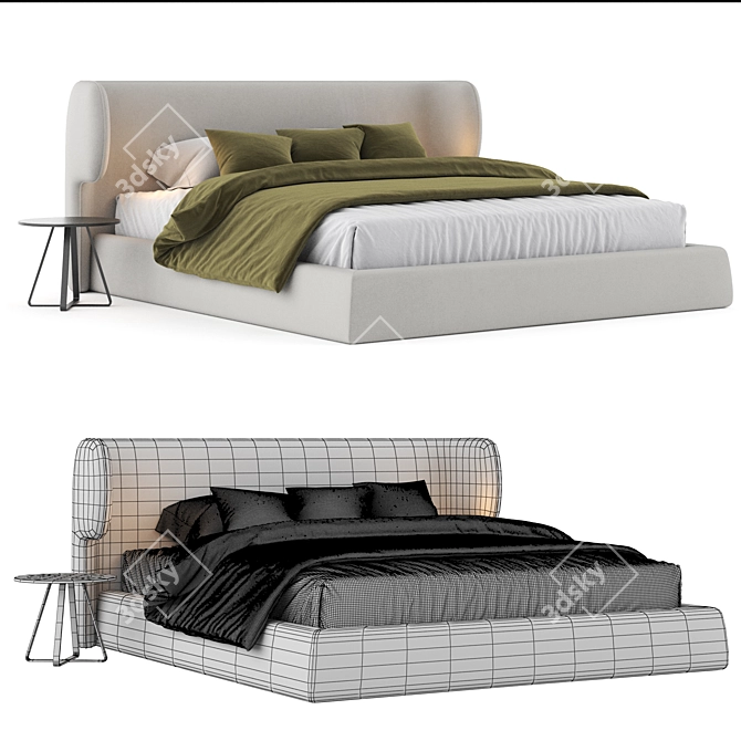 Chic Claire Bed Collection by Ditre Italia 3D model image 3