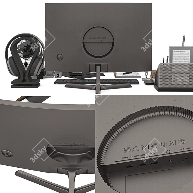 Workspace Essentials Bundle 3D model image 3