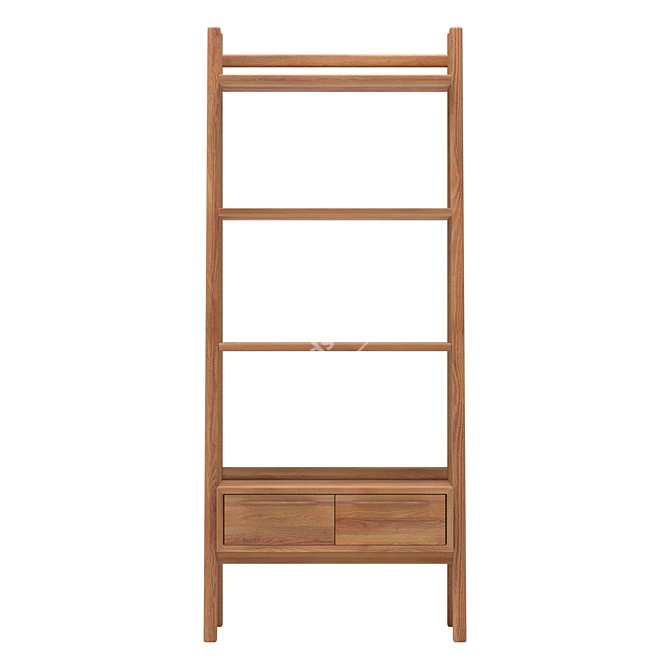Scandinavian Style Bruni Shelving 3D model image 3