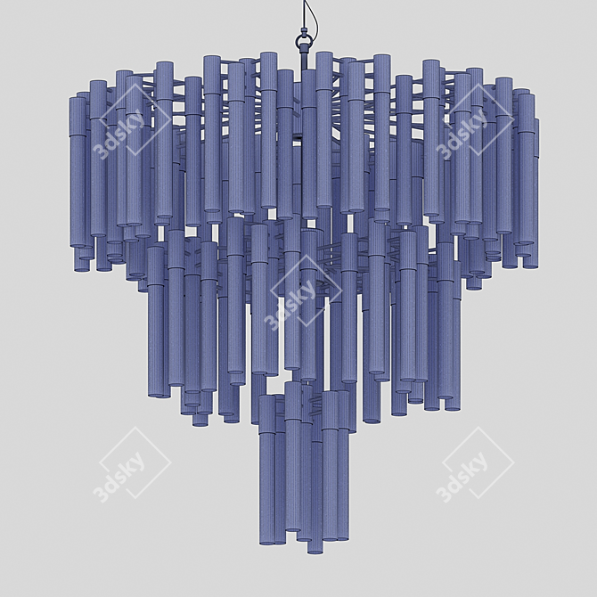 Luxury Burj Al Arab-Inspired Chandelier 3D model image 2