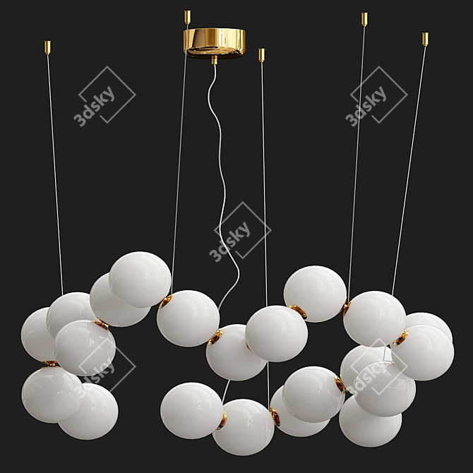 Elegant Corallo 80 Hanging Light 3D model image 2