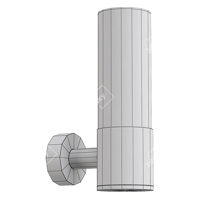 Elegant Outdoor Architectural Lighting 3D model image 2