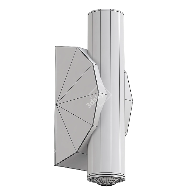 Architectural LED Wall Light Fixture 3D model image 2