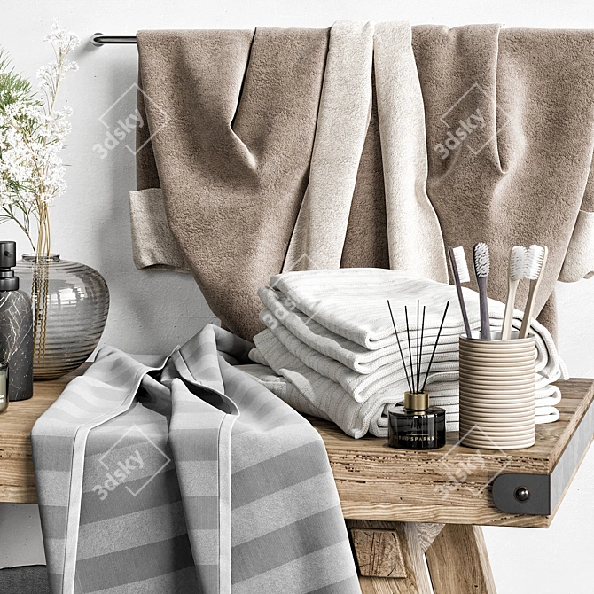 High-Quality Bathroom Accessories 3D Models 3D model image 3