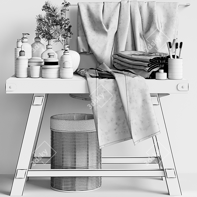 High-Quality Bathroom Accessories 3D Models 3D model image 5