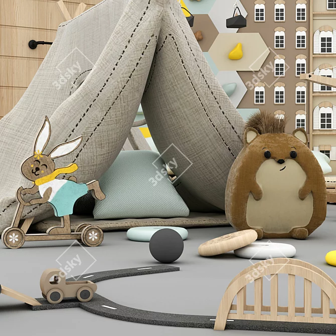 Designer Grouped Toy & Furniture Collection 3D model image 2
