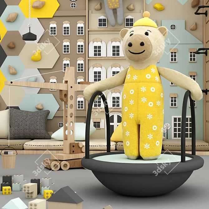Designer Grouped Toy & Furniture Collection 3D model image 3