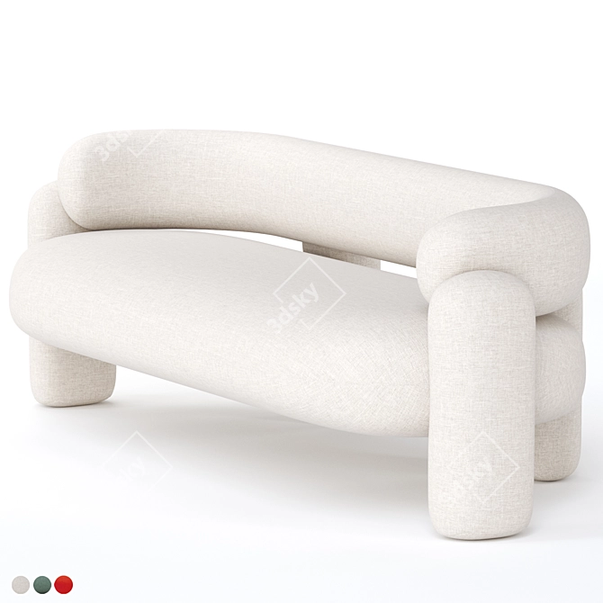 Royal Stranger Embrace Sofa Set 3D model image 2