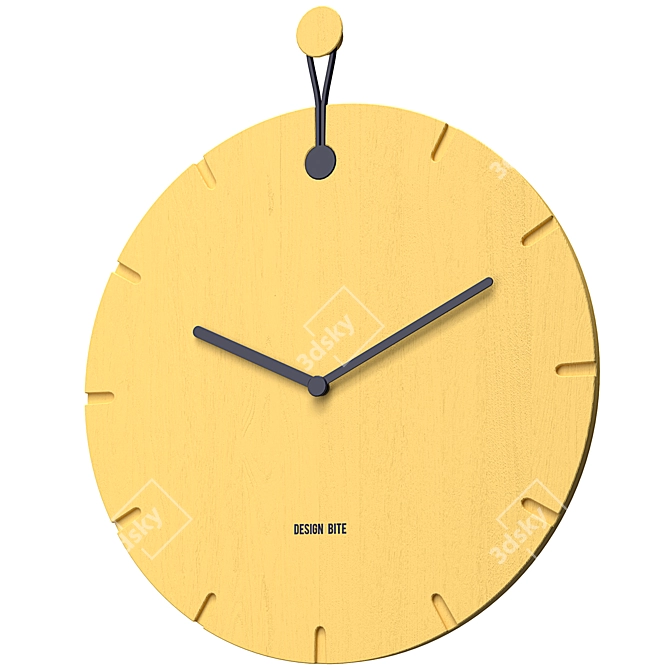 Big Hug Round Wall Clock 3D model image 1