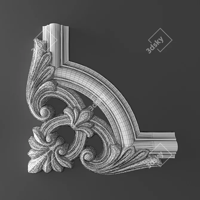 Elegant M12/U2 Decor Element 3D model image 2