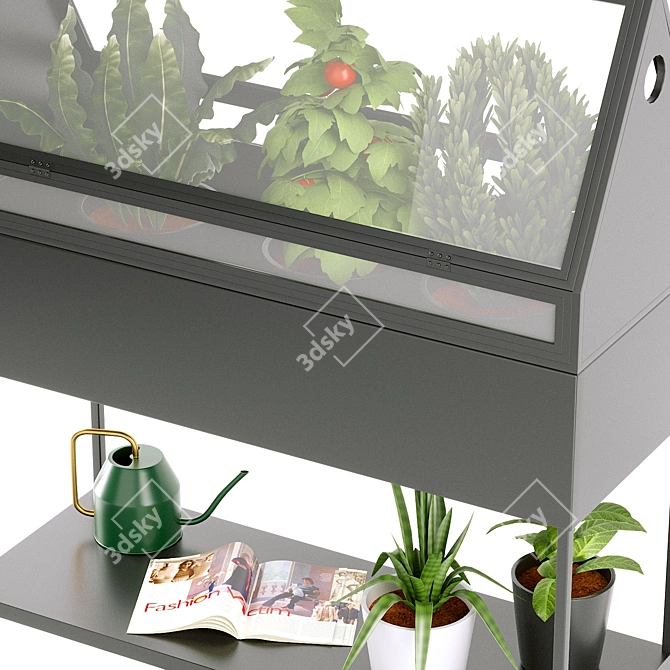 Modern Metal Flower Planter - Consuela 3D model image 8