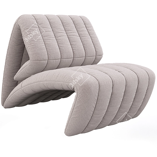 Sleek DS 266 Recliner Model 3D model image 1
