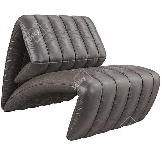 Sleek DS 266 Recliner Model 3D model image 2