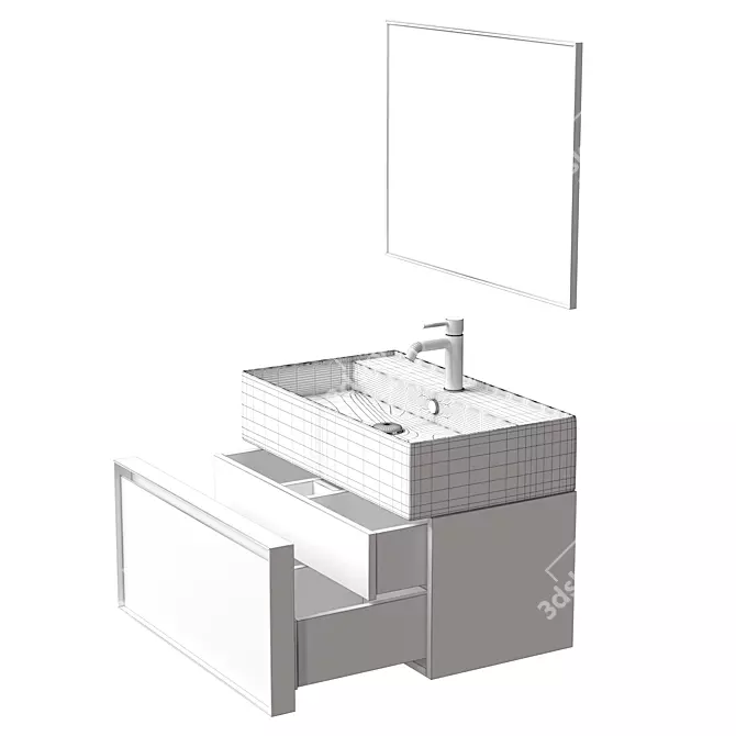 Noken Pure Bathroom Vanity Set 3D model image 3