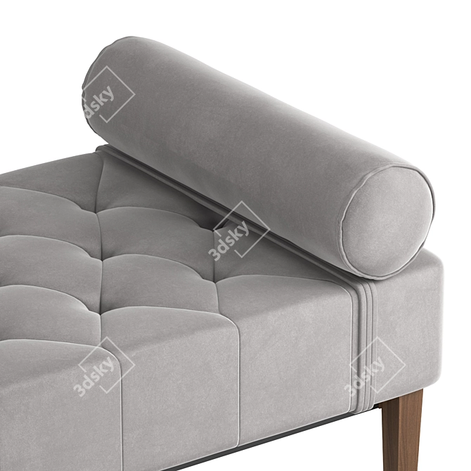 Modern Violet Daybed: 1945x800x630 Dimensions 3D model image 3