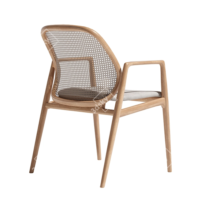 Modern Mesh Chair | Versatile 3D Model 3D model image 2