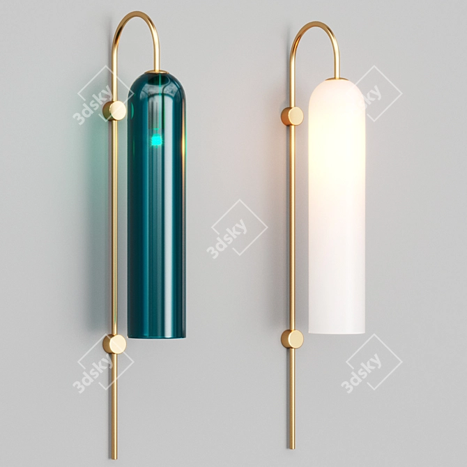  VIAN WALL Glass Sconce 3D model image 1