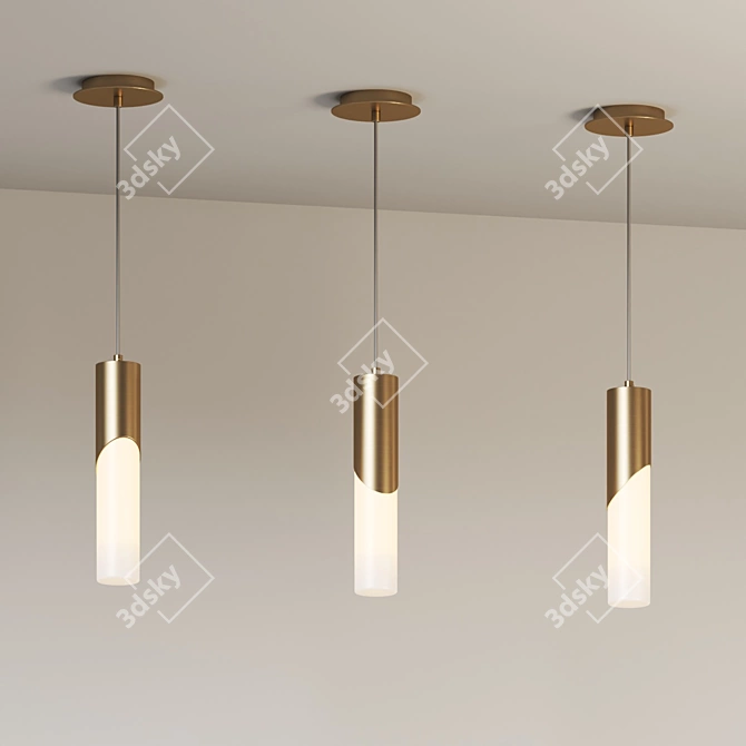 Modern Minimalist LED Pendant Light 3D model image 2