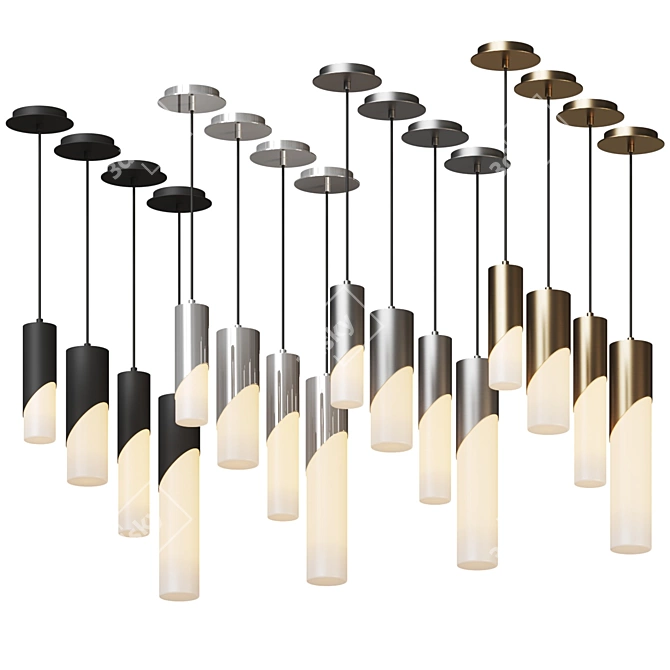 Modern Minimalist LED Pendant Light 3D model image 3