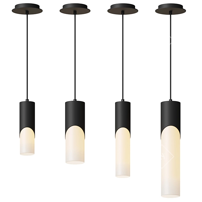 Modern Minimalist LED Pendant Light 3D model image 4