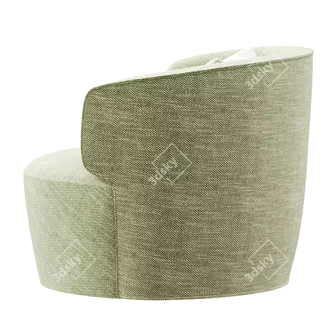 Sleek Elain Molteni Armchair 3D model image 3