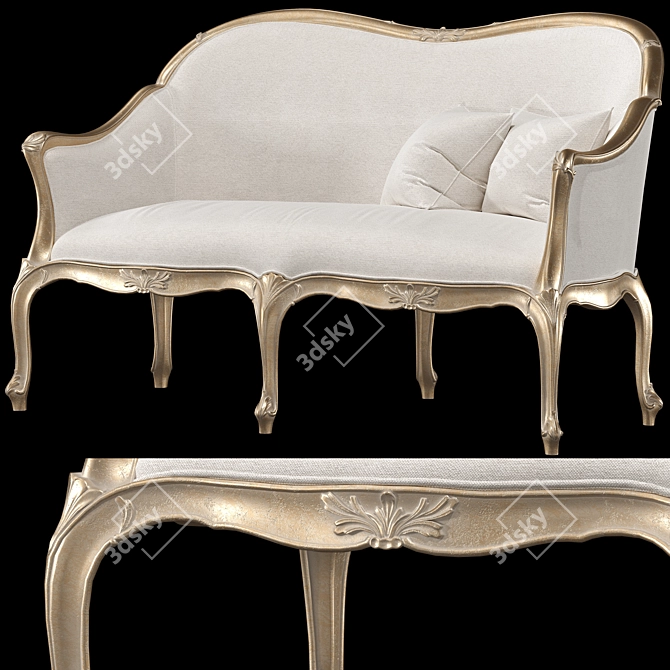 Luxury Roberto Giovannini Sofa ArtpostData 1221 3D model image 1