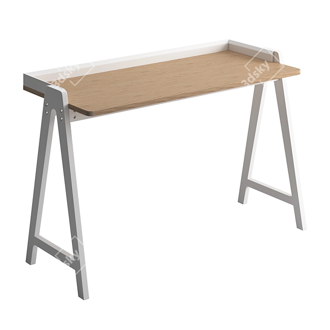 Modern Fresno Writing Desk 3D model image 2