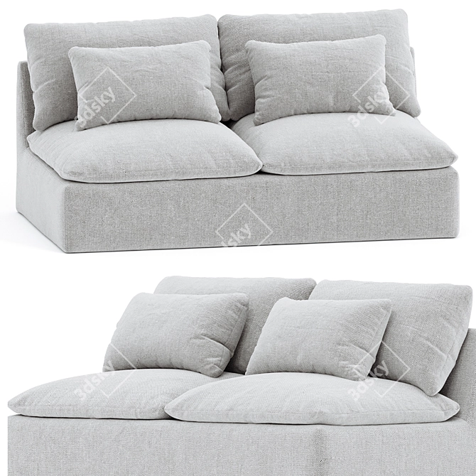  Aria Sofa - Elegant & Spacious 3D model image 1