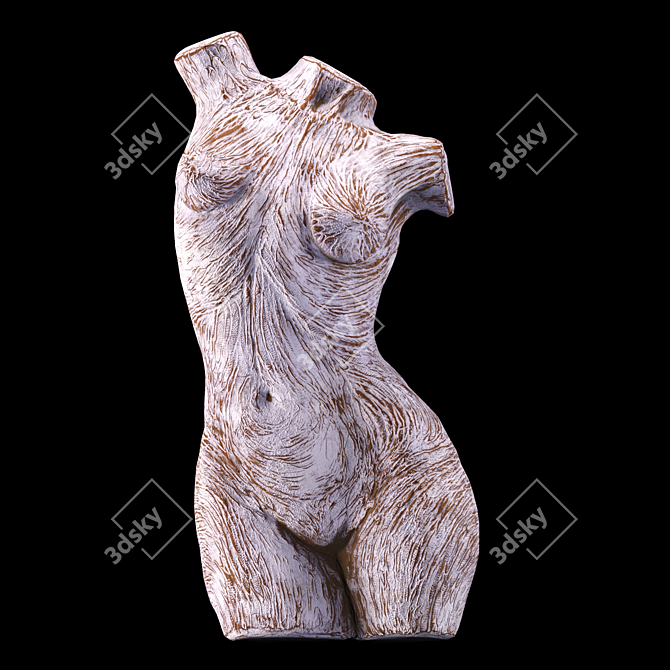 Sculpted Female Body 3D Model 3D model image 3