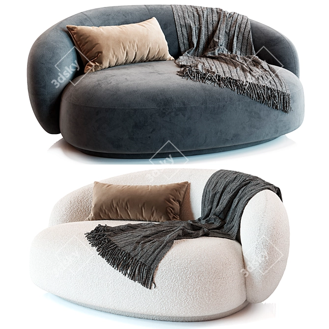 Luxurious Julep Island Sofa Creation 3D model image 2