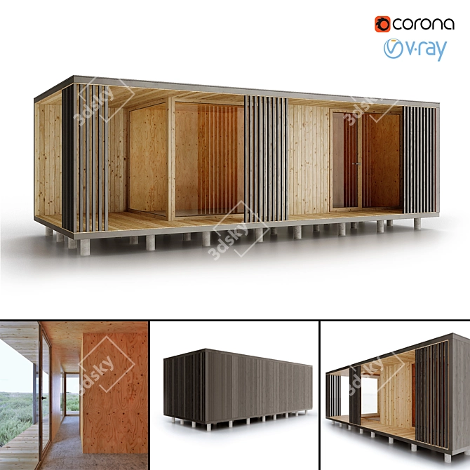 Container House 2: Modular Living 3D model image 1