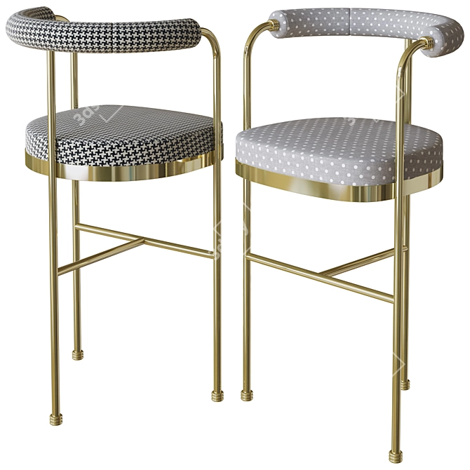 Joanne Bar Chair Hommes Design 3D model image 1