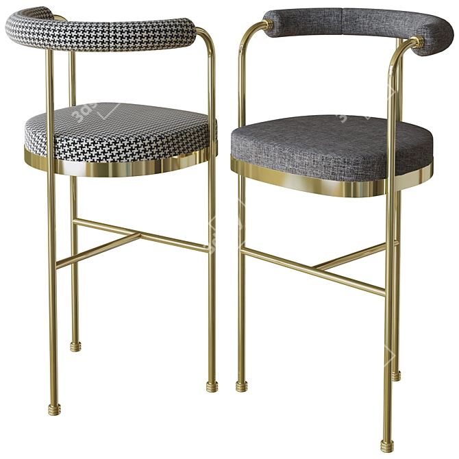 Joanne Bar Chair Hommes Design 3D model image 2