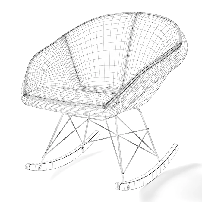 Swinging Chair for Relaxation 3D model image 5