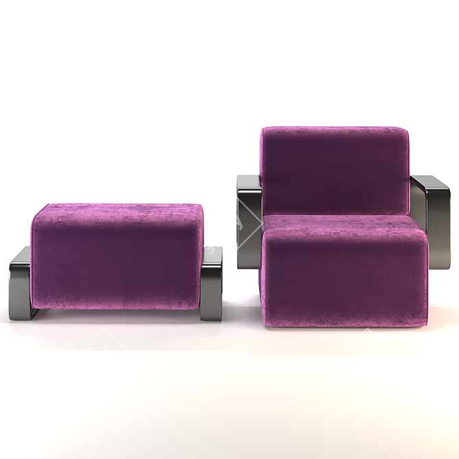 Modern Cayenne Armchair Furniture Model 3D model image 2