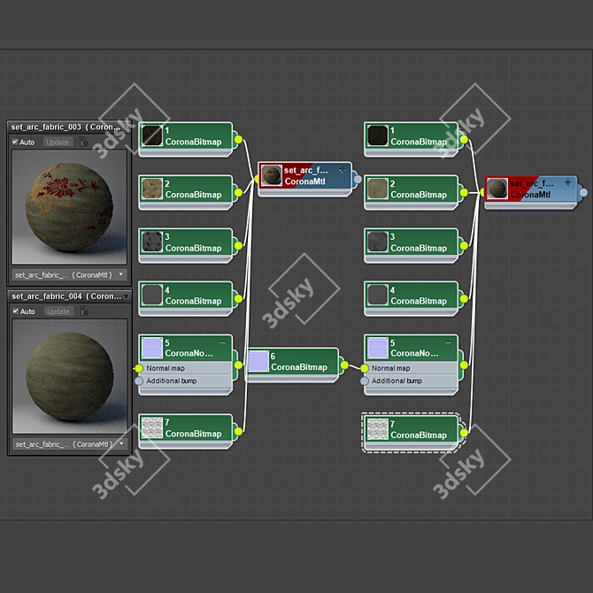 High-Quality Fabric PBR Material 3D model image 2