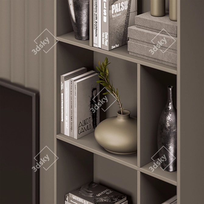 Modern TV Wall Unit Design 3D model image 2