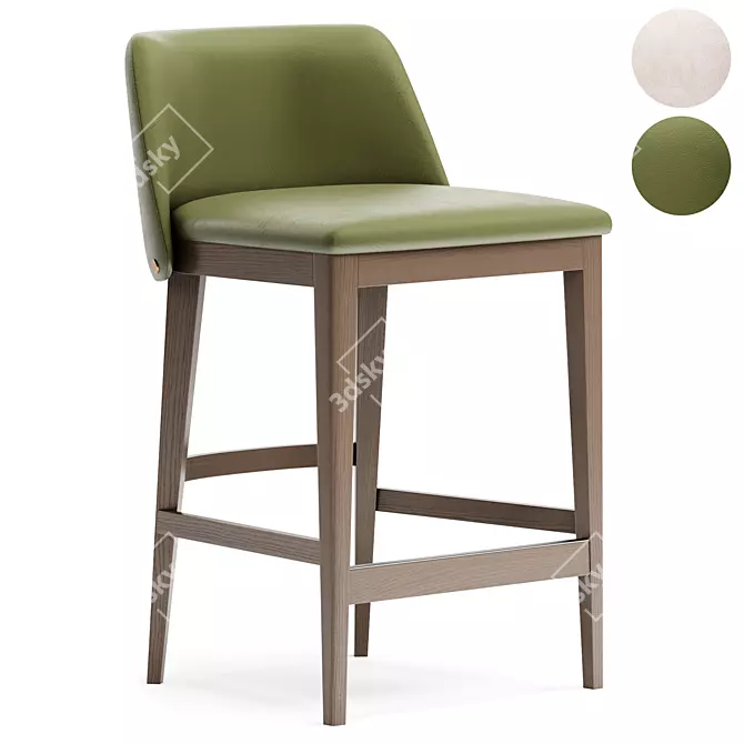 Stylish LOUISE Barstool Design 3D model image 1