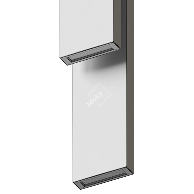 Architectural Style Outdoor Wall Sconce 3D model image 5