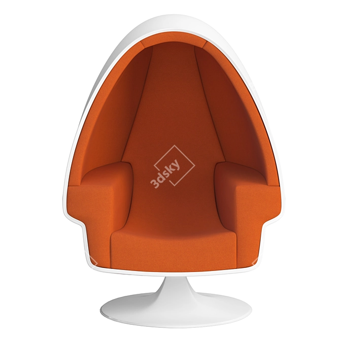 Modern Pod Egg Chair: Alpha 3D model image 2