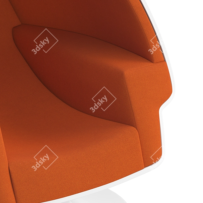 Modern Pod Egg Chair: Alpha 3D model image 4