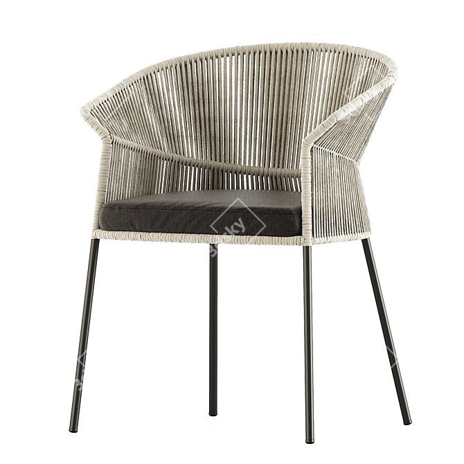 Potocco Ola 923/P Armchair 3D model image 5