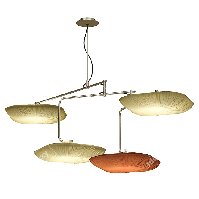 Elegance Redefined: Aqua Creations Chandelier 3D model image 1