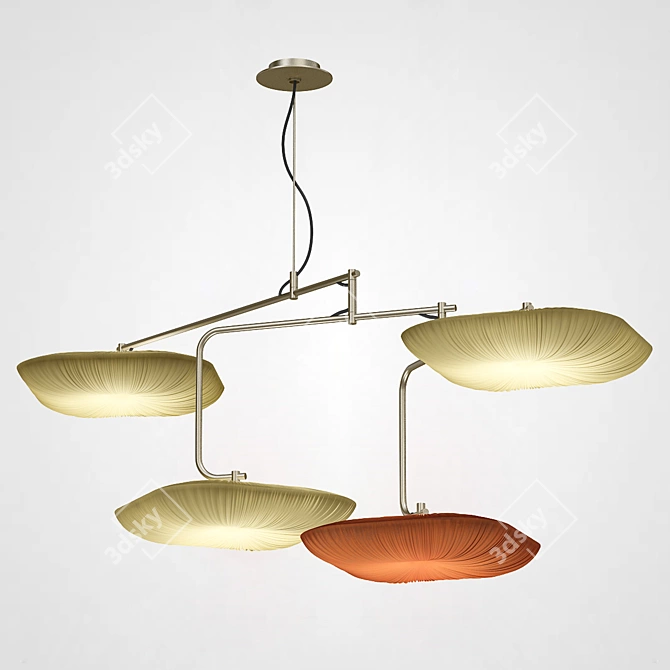 Elegance Redefined: Aqua Creations Chandelier 3D model image 2