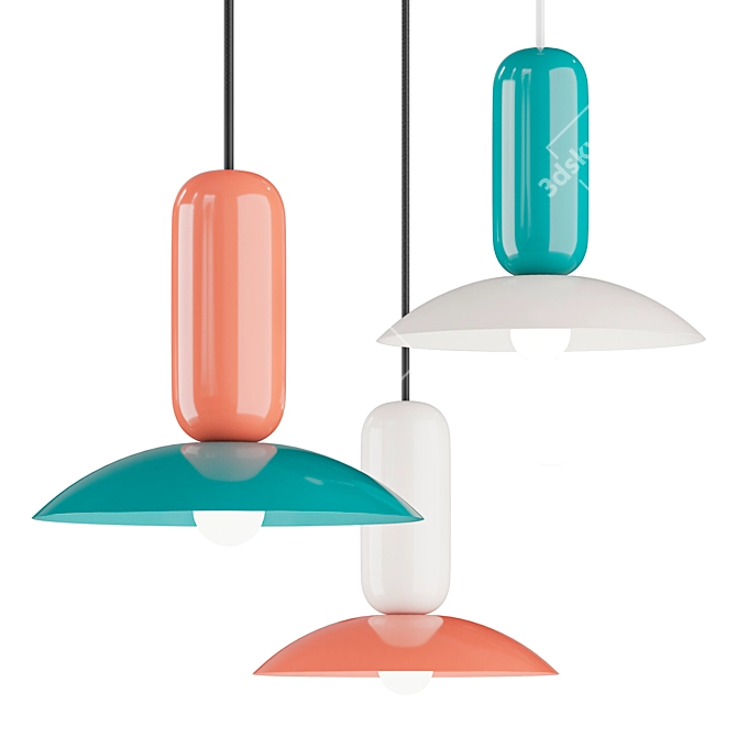 FERROLUCE PAU Pendant Light 3D model image 1