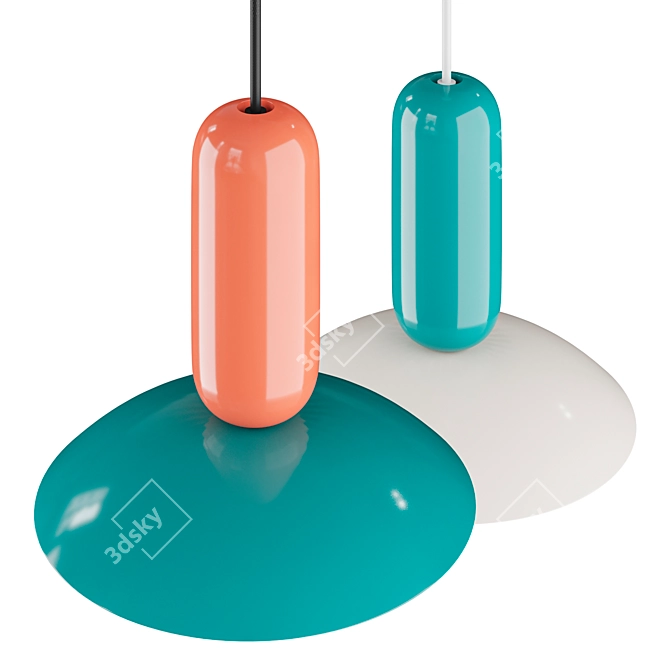 FERROLUCE PAU Pendant Light 3D model image 2