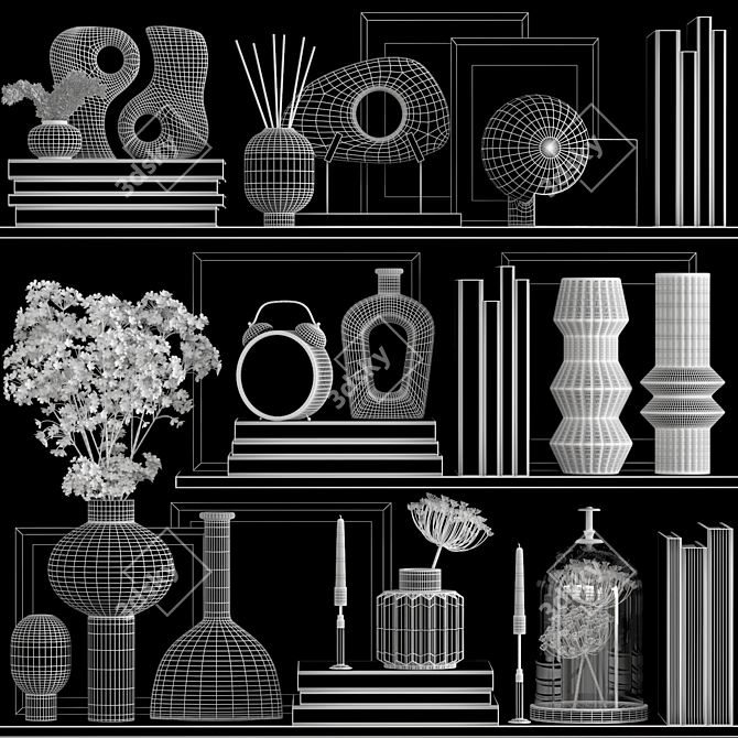 Luxury Home Decor Set - 17 3D model image 7